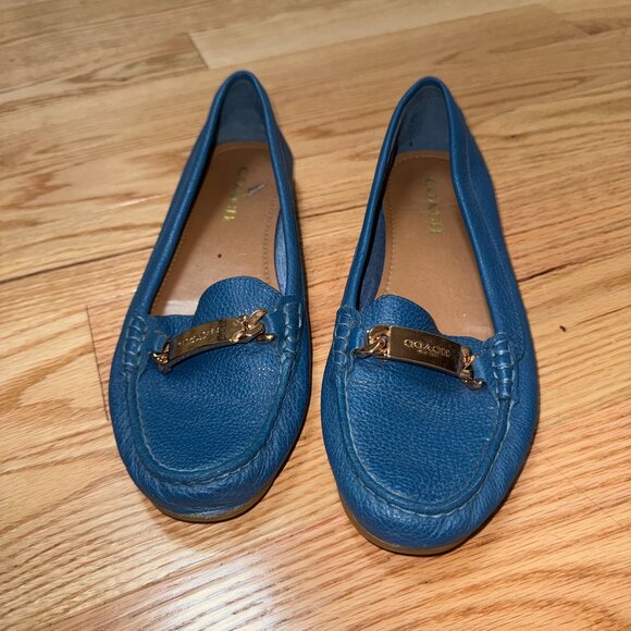 Coach Blue Loafers Size 38 (7.5 US) - Picture 1 of 4